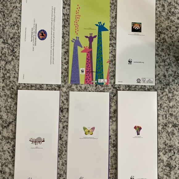 WORLD WILDLIFE WWF Defenders of Wildlife GREETING CARDS Crafting Decoupage GIFTS - Picture 7 of 7